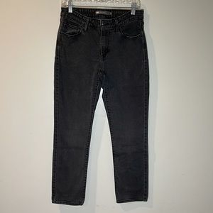 Levi’s Classic Mid Rise Faded Black Skinny Jeans Womens 10